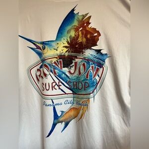 Size XL Ron Jon Surf shop Panama City beach.  Long sleeve with hood 50+ spf.